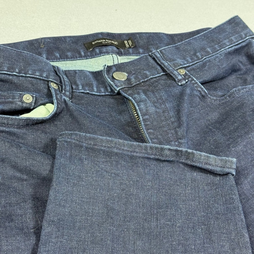 Banana Republic Slim Fit Jeans Mens 32x32 Dark Wash Indigo Denim Pants